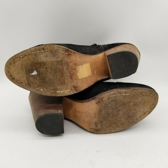 Rag & Bone Womens Margot Black Suede Block Heel Ankle Booties Size US 8 EUR 38.5 - Picture 7 of 7